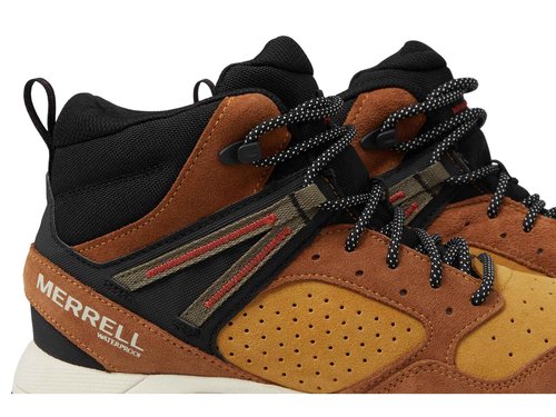 Merrell Men's Wildwood Mid Leather Waterproof, Spice, 11.5