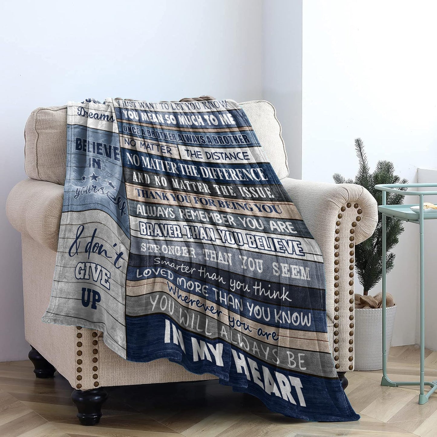 BXZWLK Gifts for Brother, Brother Birthday Gifts, Brother Gifts from Sister, Christmas Graduation Throw Blanket for Bro 60"x50"