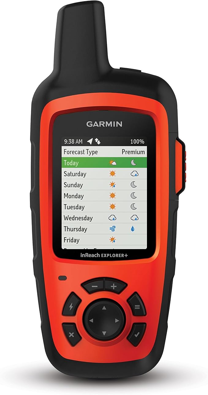 Garmin inReach Explorer+, Handheld Satellite Communicator with TOPO Maps and GPS Navigation (Renewed)
