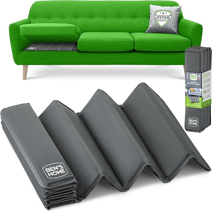 BEN'SHOME Heavy Duty Couch Cushion Support Board – Instantly Repair Sagging Deep Sofa Seat | 27" x 58"-67" | .5" Furniture Grade Wood Under Cushions Insert, Anti-Slip, Extend Sofas & Couches Life