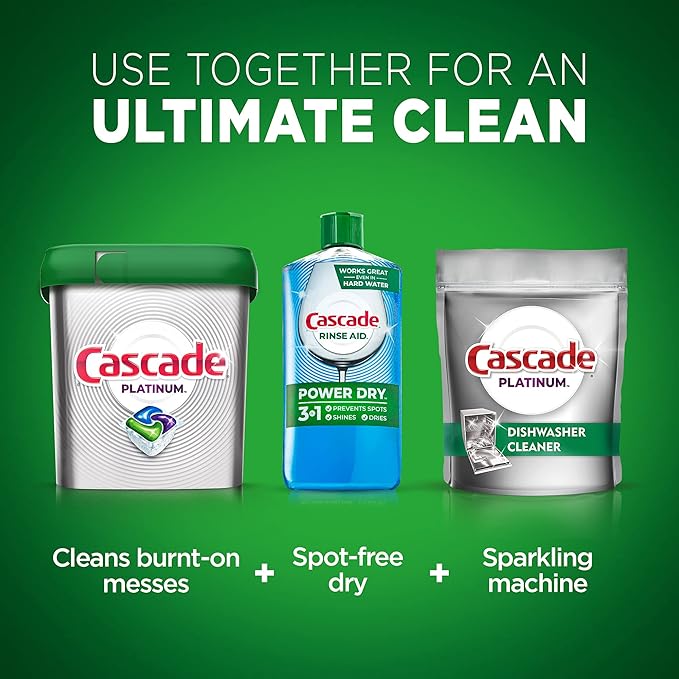 Cascade Dishwasher Rinse Aid, Pack of 2 | 8.45 fl oz | Packaging May Vary