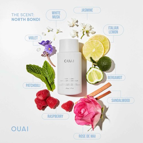 OUAI Volumizing Frizz-Control Hair Gloss Bundle - Includes Gloss and Shampoo (2 Count, 6 Oz/ 10 Fl Oz)