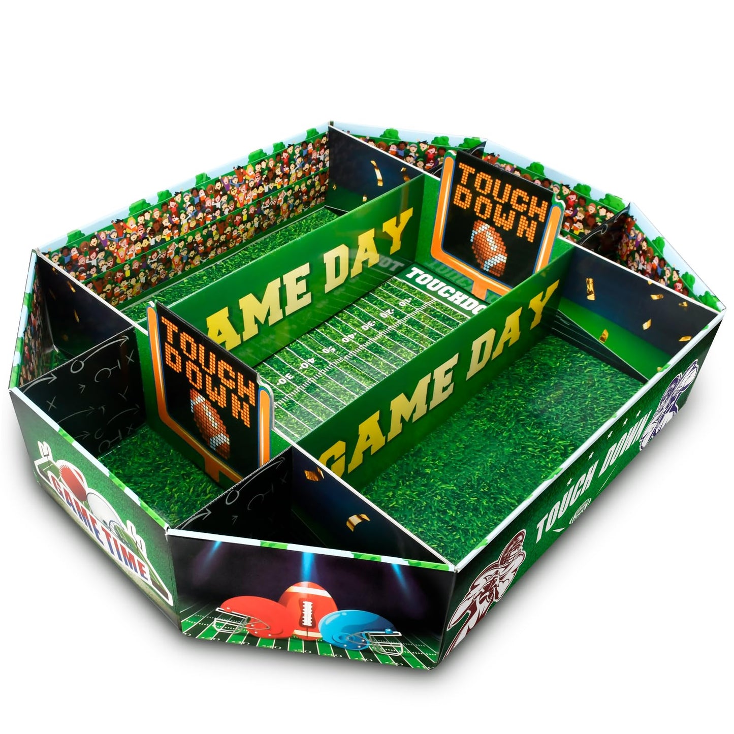 Docwouugo Football Party Decorations: Party Decorations 2026 26x20.5 Inch Large Size Food Snack Tray Set - Snack Tray Kit for Tailgate Birthday Football Game Day Decor