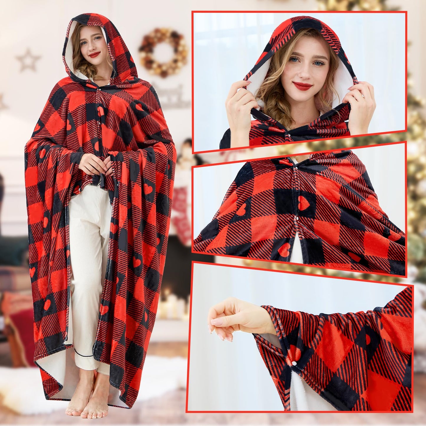 Gift for Wife, Wife Wearable Blanket Gifts from Husband, Gift for Women for Anniversary Christmas Valentines Mothers Day (Wifey Gifts)