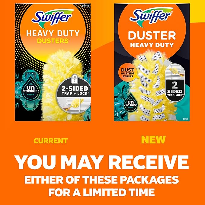 Swiffer Dusters Refill for cleaning, Feather & Microfiber Duster Alternative, Unstopables Fresh Scent, (4x6ct)