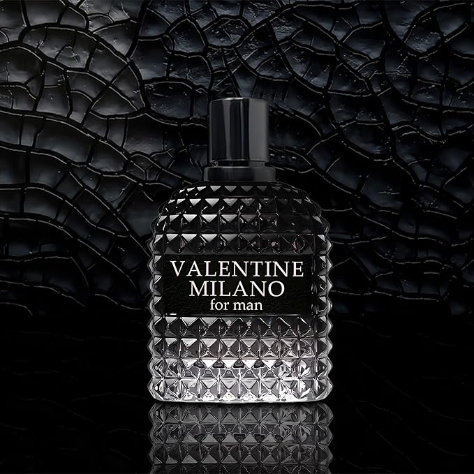 2PCS Valentine Milano/GK N1 Eau De Toilette for Men-Fresh,Romantic Scent Perfume for Men 3.4 Fl Oz Each Mens Cologne For All Skin Daily Used