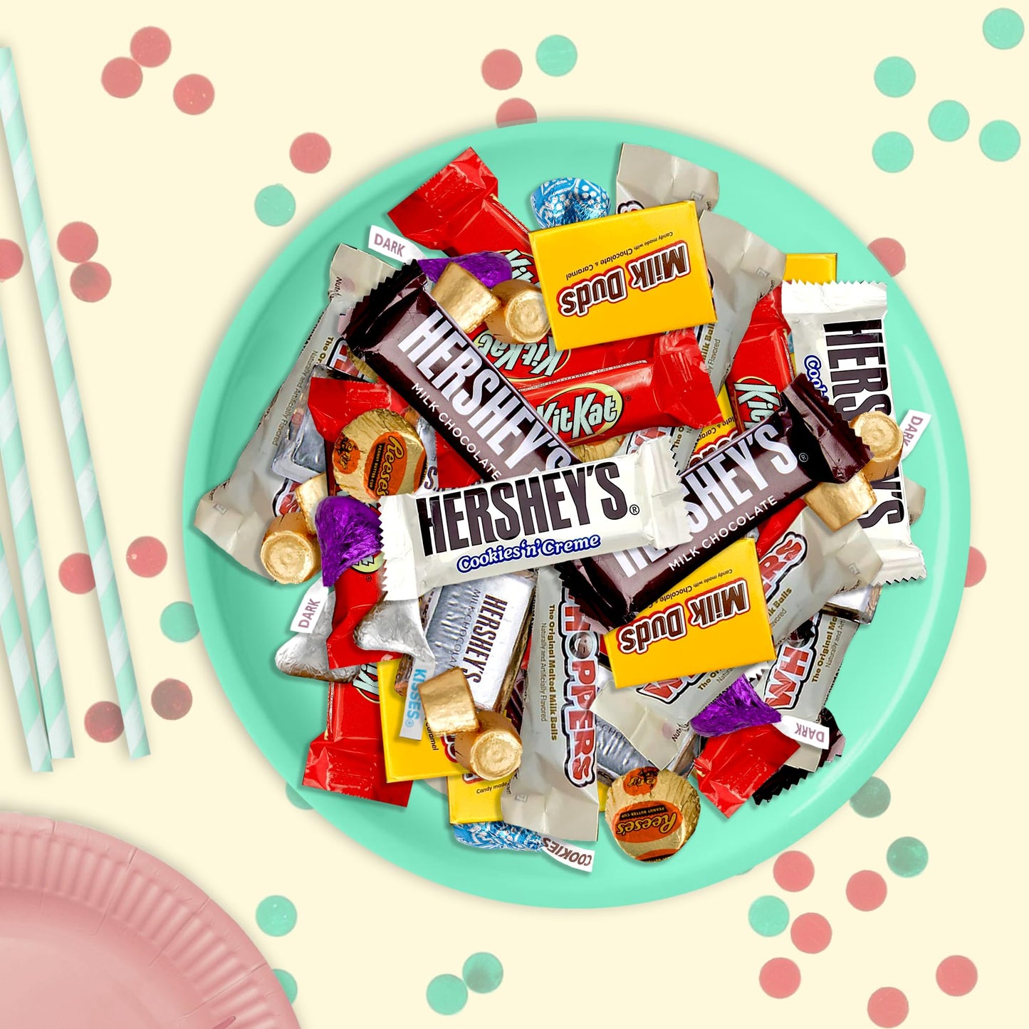 Chocolate Candy Variety Pack - 5 lb Assorted Bulk Chocolate Miniatures - Bulk Candy Individually Wrapped Candy Bars - Holiday Candy, Party Bag Candy Bulk - Dark & Milk Chocolate - Mini Chocolates