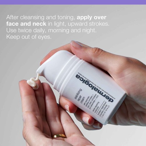 Dermalogica Stabilizing Repair Cream, Face Moisturizer for Sensitive Skin with Cica - Strengthens, Soothes, and Repairs Skin Barrier, 1.7 fl oz