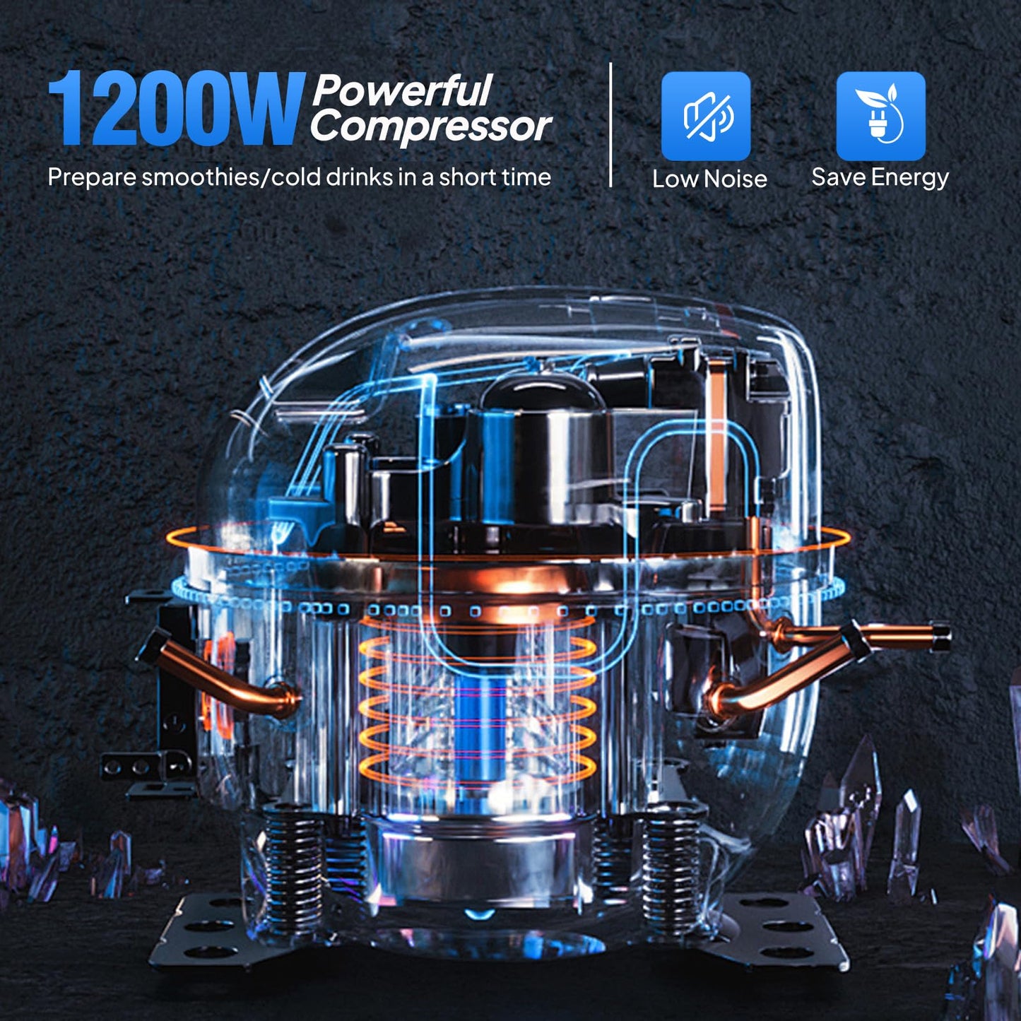 ROVSUN 12 Gallon/45L Commercial Slushy Machine Margarita Machine, 15L X 3 Tanks Slushie Machine Frozen Drink Machine Efficient Cooling Stainless Steel for Home Restaurant Bar Party Cafes 110V/60HZ