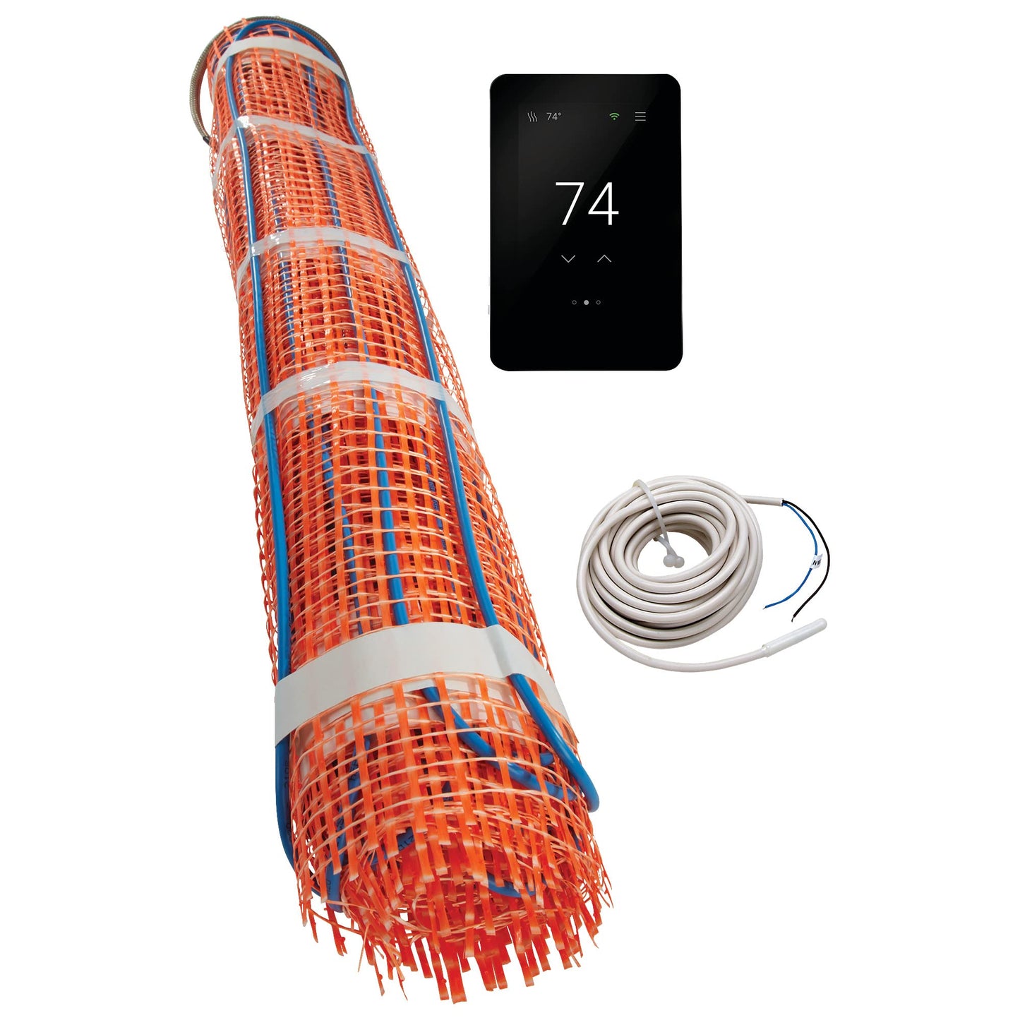 SunTouch TapeMat Electric Under Floor Heating Kit with ConnectPlus Smart Thermostat, 2.0' x 12.5' (25 Sq. Ft.), 120V (12001225-KIT-CPWiFi)