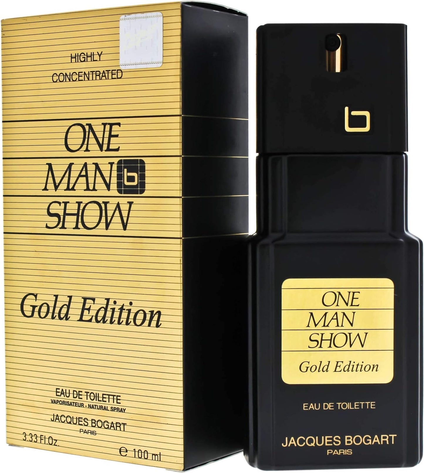 Jacques Bogart One Man Show Eau De Toilette Spray (Gold Edition) for Men, 3.33 Ounce