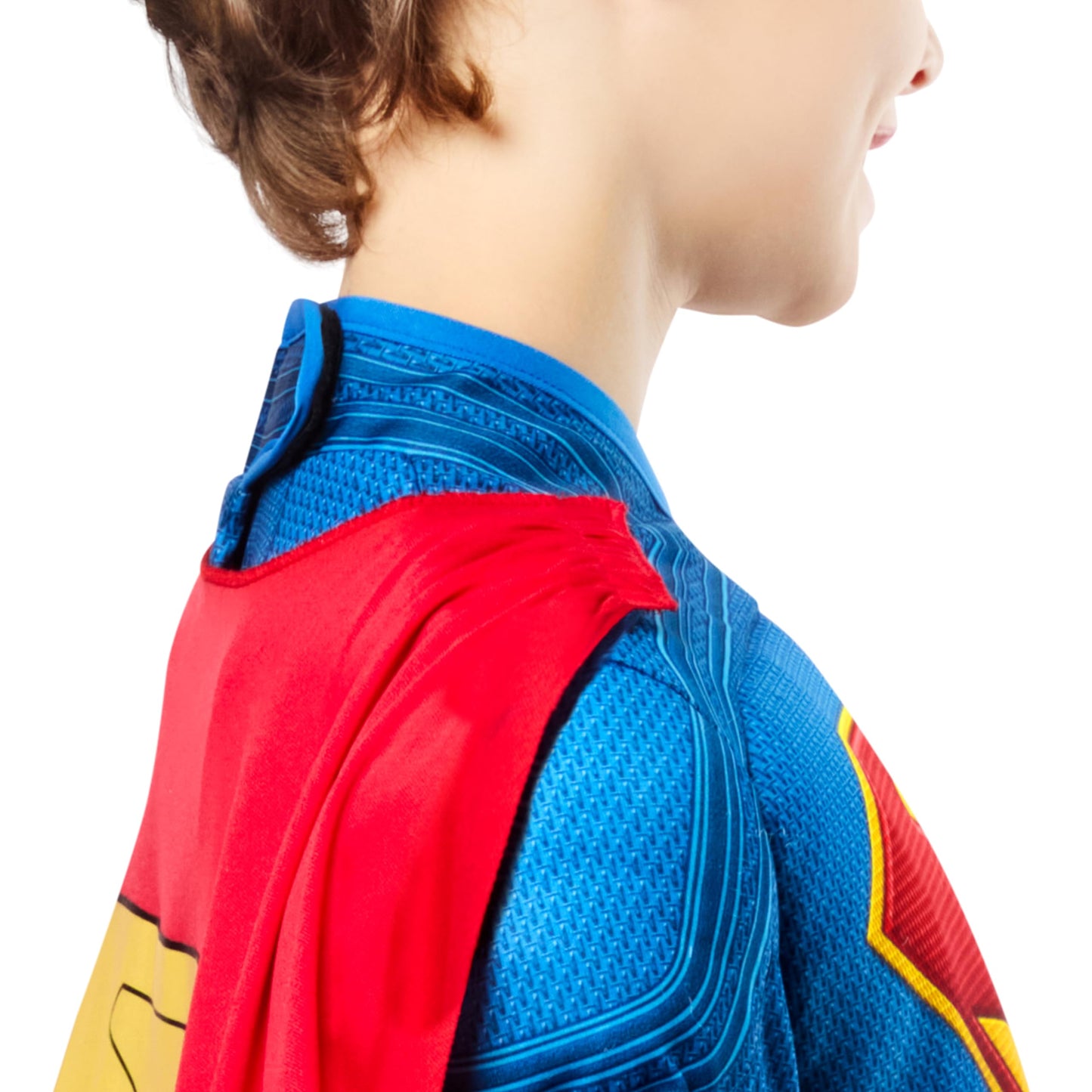 Rubies Superman Deluxe Kids Boys Costume Jumpsuit with Shoe Covers and Cape, X-Small, for Superhero Dress Up, Parties and Halloween