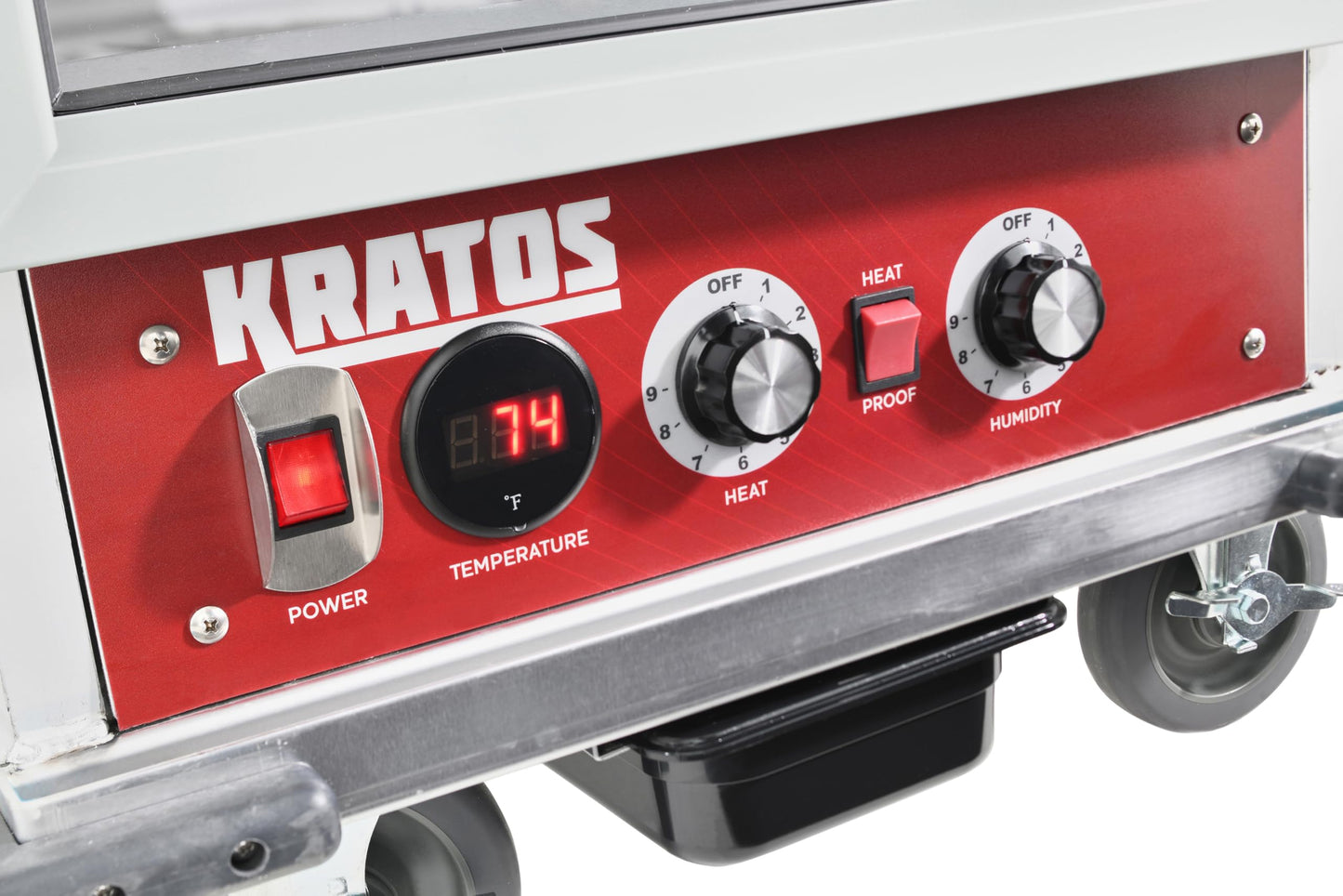 Kratos Full Size Commercial Insulated Holding and Proofing Cabinet | Holds 36 Full Size Sheet Pans | Mobile | Clear Door |120V, 1440W (28W-153)