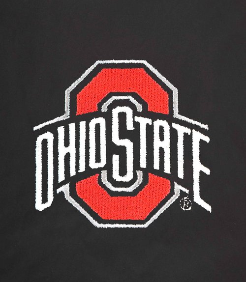 Vantage Apparel Men's Collegiate Premium Lightweight Packable Hooded Wind Jacket, Ohio State Buckeyes, Red, Large