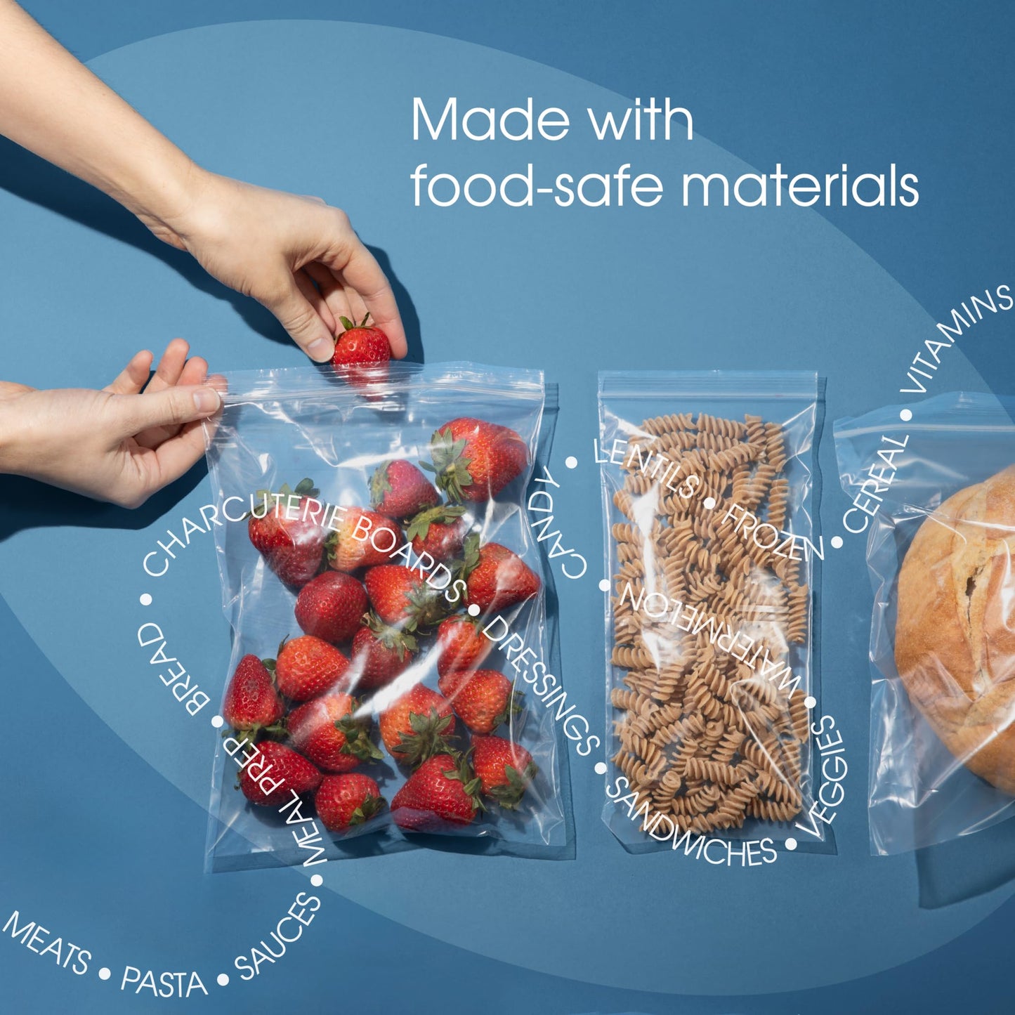 Spartan Industrial - 12" X 15" (100 Count) 2 Mil Clear Reclosable Zip Plastic Poly Bags with Resealable Lock Seal Zipper