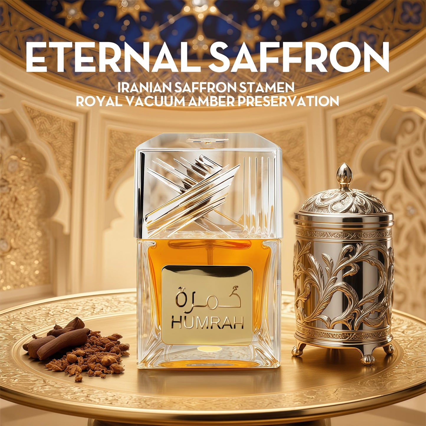AFLUXE Men/Women Cologne Humrah Unisex Perfume 100ml Eau de Parfum - Oriental, Spicy, Wood, Gourmand, Amber Wood Scent for Women & Men Daily Use