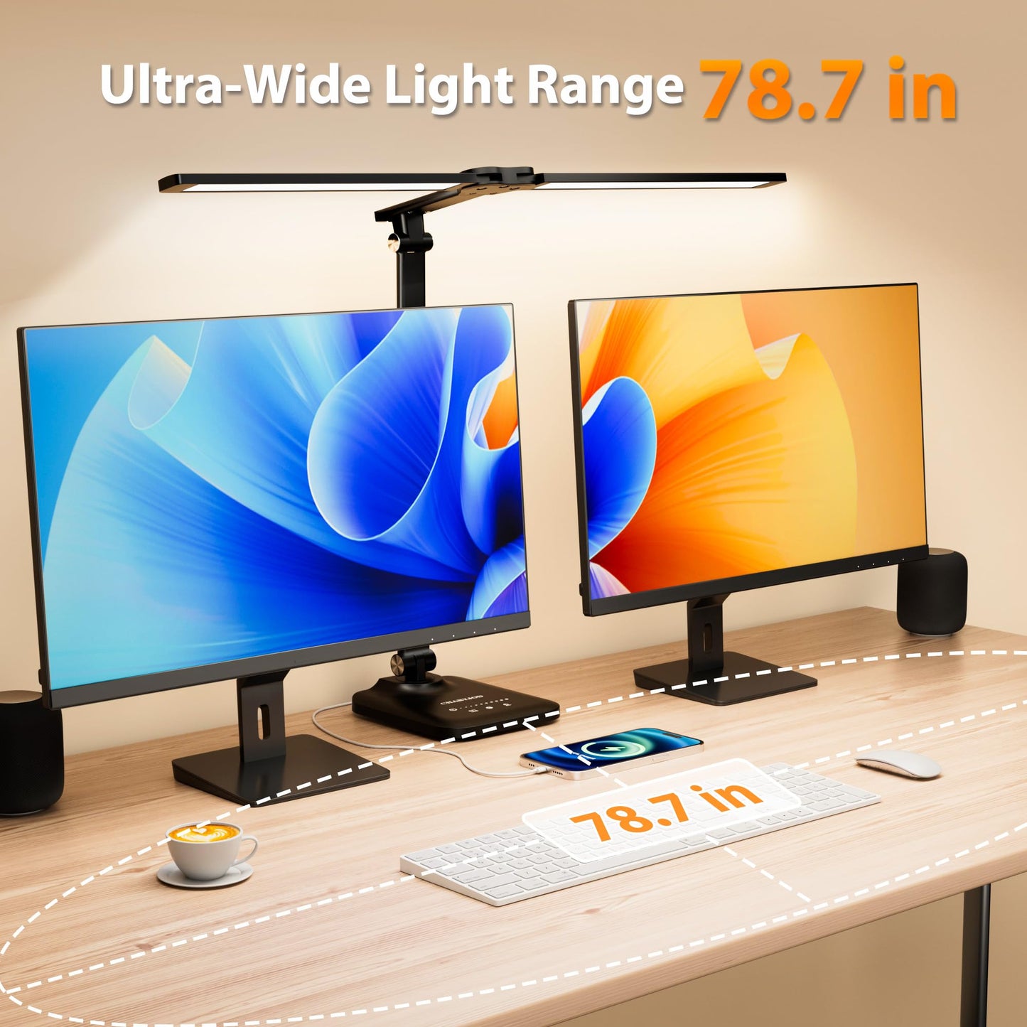 CHARYJOD LED Desk Lamp for Office Home, Height Adjustable Architect Desk Light with USB Adapter, Stepless Dimming Table Lamp Light for Reading, Study, Workbench