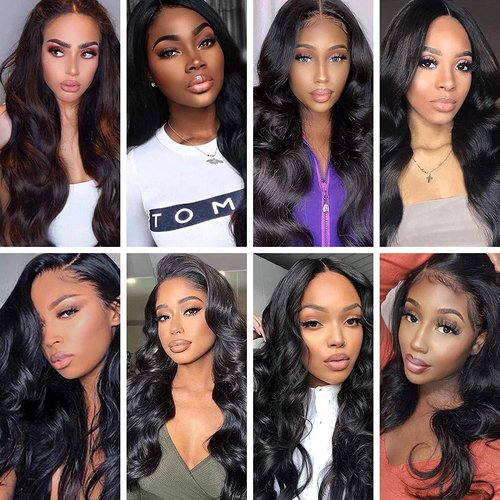 Human Hair Bundles Body Wave Bundles Human Hair 20 22 24 Inch 12A Grade 100% Unprocessed Brazilian Virgin Hair Body Wave 3 Bundles Human Hair Extensions for Black Women Natural Color