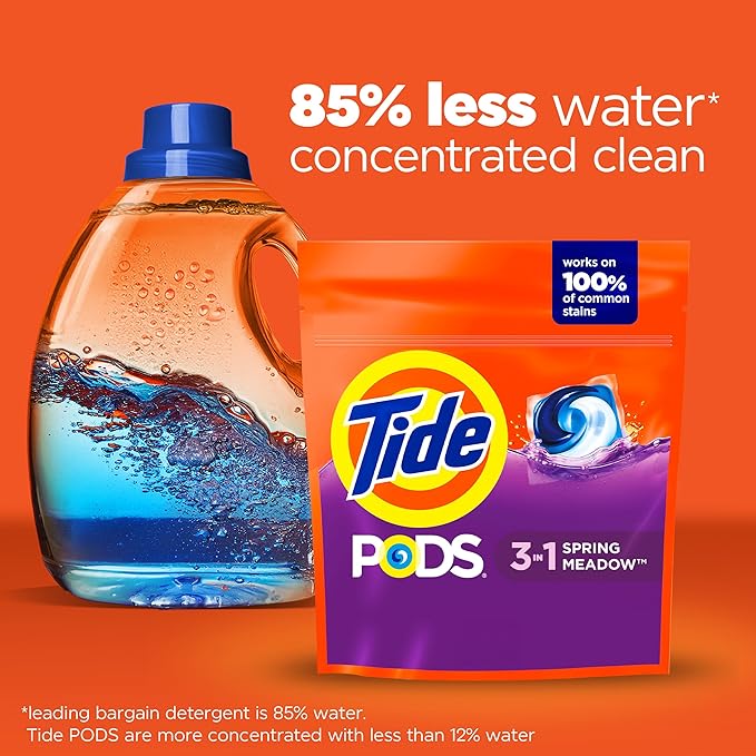 Tide Pods Laundry Detergent, Spring Meadow, 35 Count