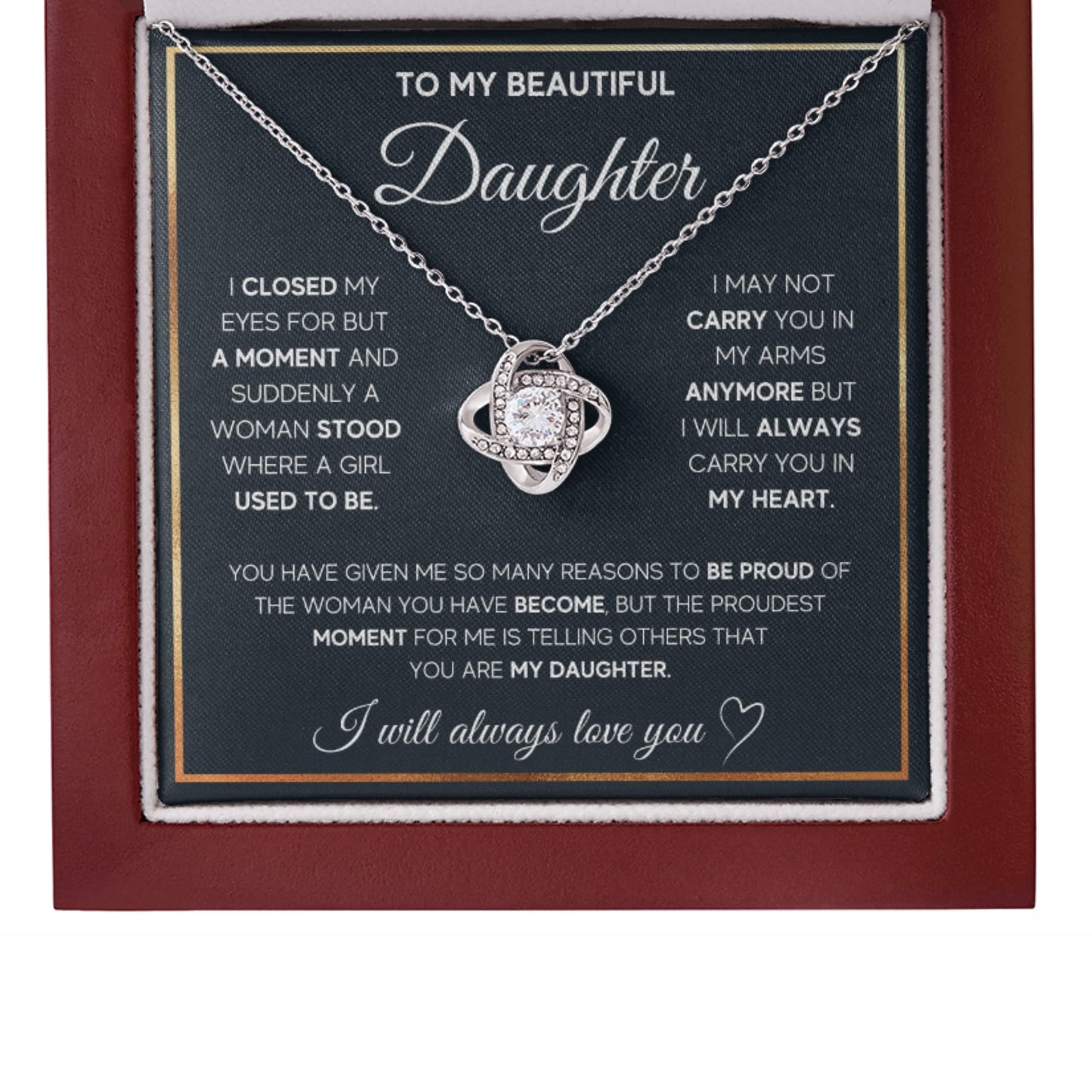 FG Family Gift Mall Birthday Gifts For Daughter Necklace, Father Daughter Gifts From Mom, Gifts For Daughter From Dad, Daughter Necklaces From Mom, Daughter Jewelry From Dad, To My Badass Daughter