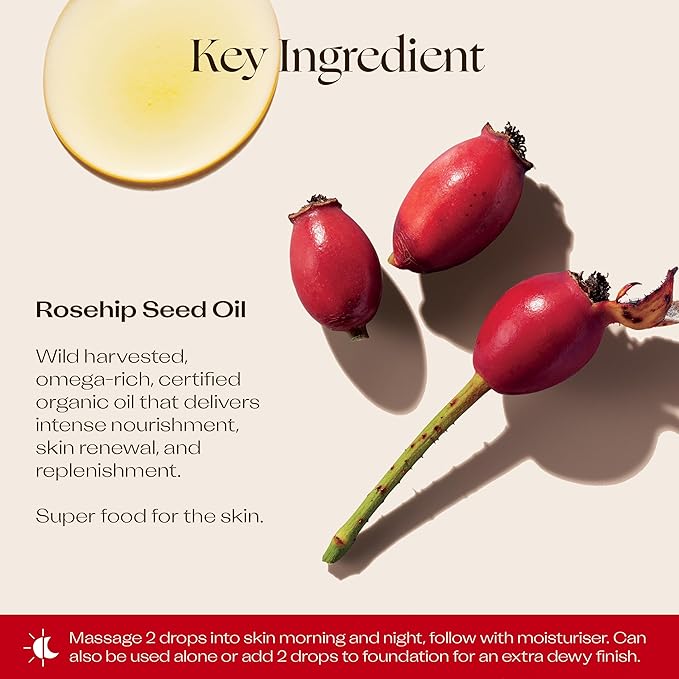 Trilogy Certified Organic Rosehip Oil Set, Nourishment & Renewal, Includes Gift Bag