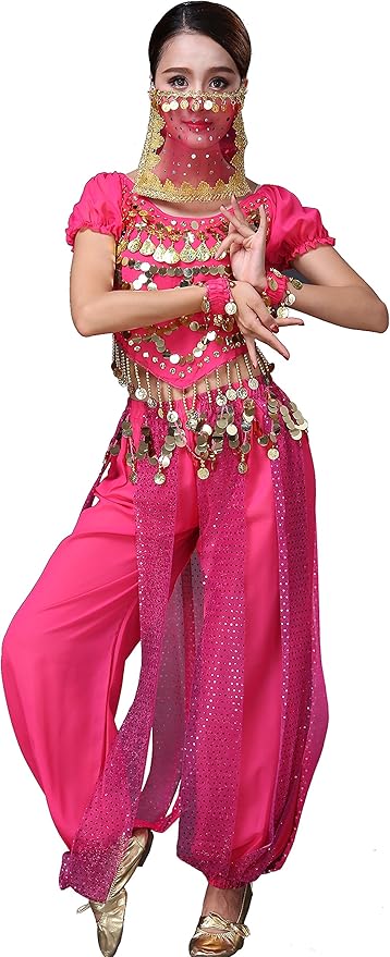 Astage Lady Belly Dancer Costume Halloweem Performance Wear All Sets