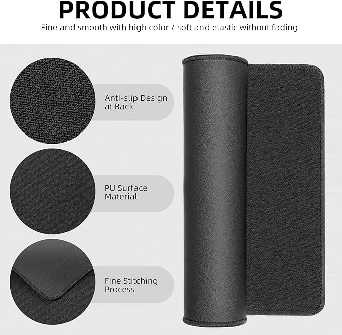 WONMAOUL Grounding Mat Kit for Healthy Grounding Energy, Grounding Pad for Sleep with Grounding Wristband & 15ft Grounding Cord, for Improve Sleep