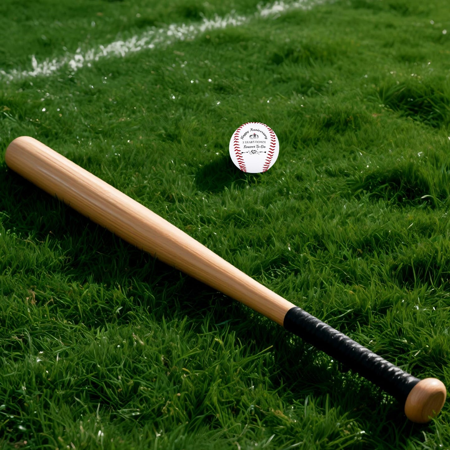 3 Year Anniversary Baseball Gifts for Him Her, 3rd Anniversary Wedding Gifts for Husband Wife, Leather Third Anniv. Birthday Gift for Couple, Leather Baseballs Gift for Men Boyfriend Baseball Lovers