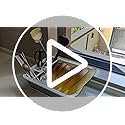 Collapsible Dish Drying Rack, Foldable Dinnerware Drainer Organizer for Storage Kitchen Counter RV Accessories Portable Ra...