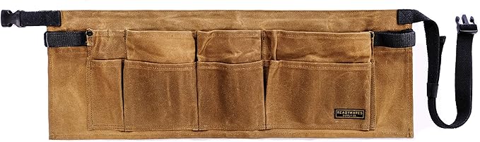 Readywares Waxed Canvas Waist Tool Apron/Waist Utility Apron/Carpenter Waist Apron
