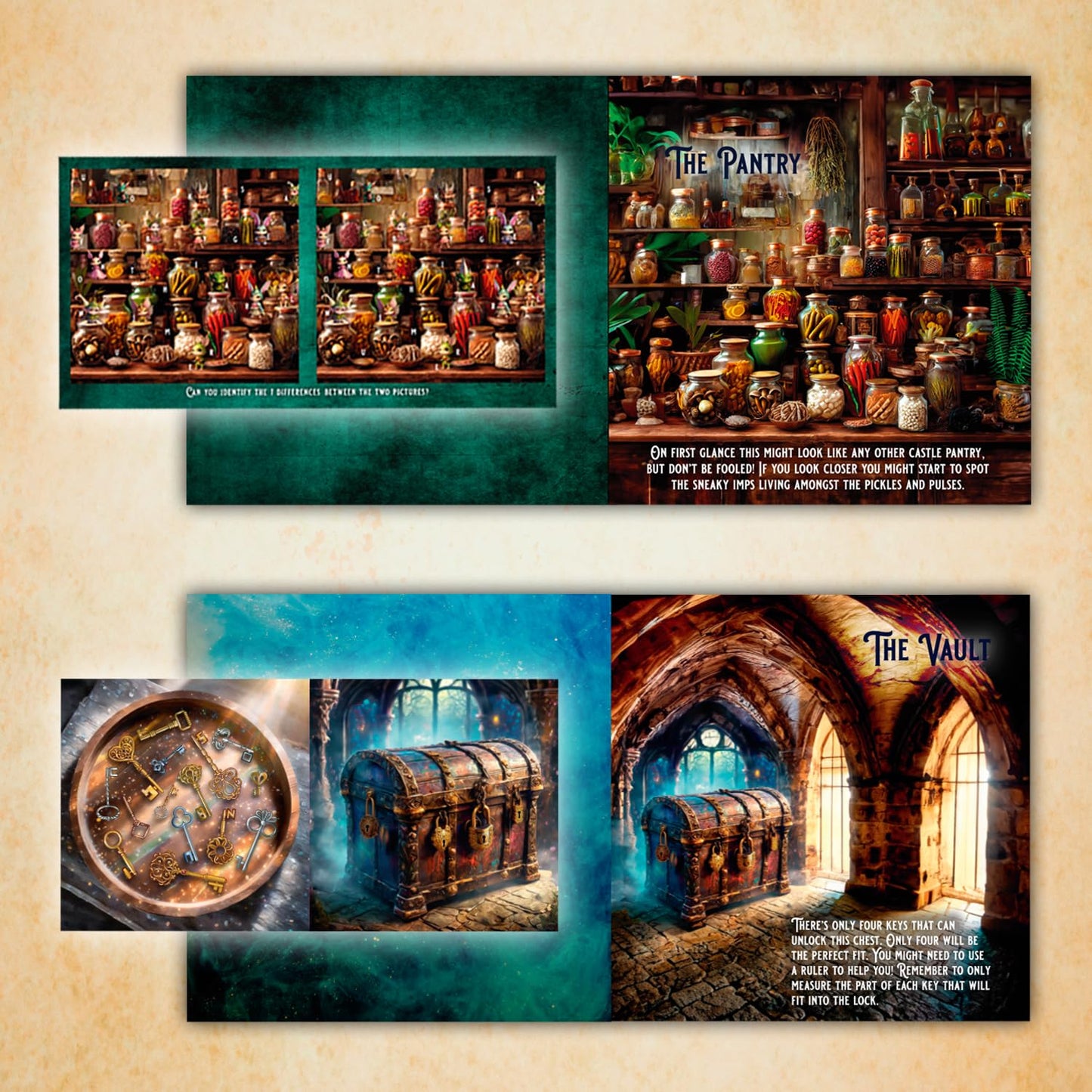 Talking Tables Enchanted Castle Escape Room Game for Kids, Rescue The Dragon, Puzzles, Clues, QR Codes., Music, Family Games, Adults, Brain Teaser Puzzles Ages 9+, 1-6 Players