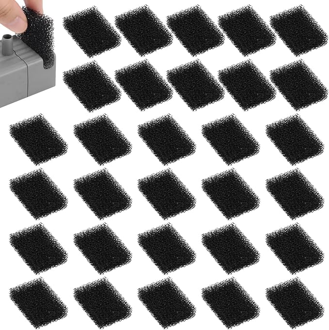 30pcs Pet Fountain Replacement Filter, Cat Drink Water Filter Replace Foam Filter Pet Fountain Foam Filter Compatible with...