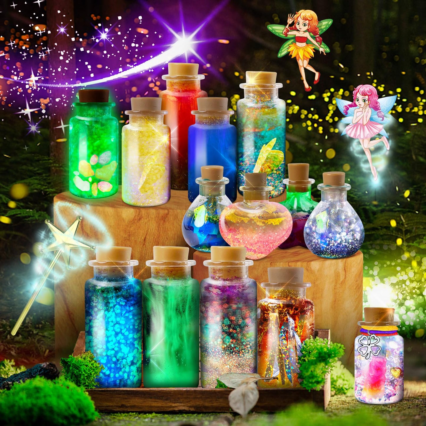 JOPSHEEN Potion Making Kit for Kids, 20 Bottles Potions, Christmas Birthday Toys Gifts for Boys Girls Age 8 9 10 11 12
