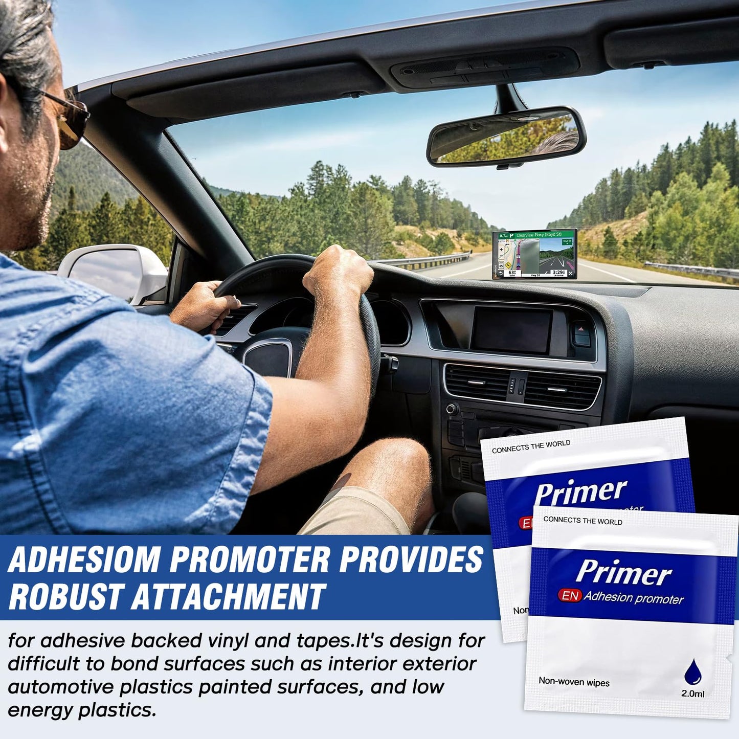 20 Pcs Adhesion Promoter, High-Performance Adhesion Promoter for Plastic, Trim & Automotive Tape, Adhesive Primer Enhancing The Adhesion of Double-Sided Mounting and Molding Tapes (Zhunianji-001)