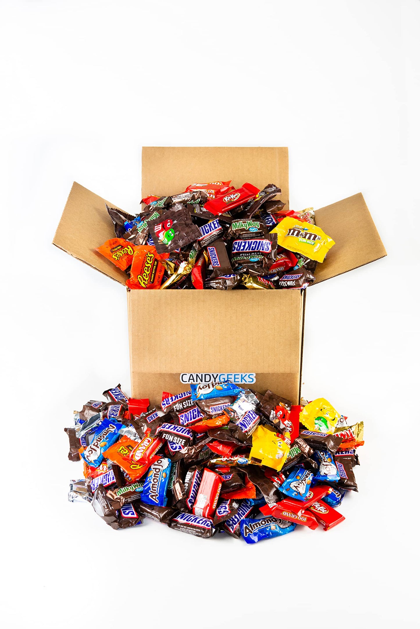 Bomber 8 lb Halloween Candy Bulk Chocolate Variety Pack – Fun Size Candies Individually Wrapped for Halloween Treats & Snacks, Bulk Chocolate Candy Mix for Trick-or-Treat, Gifts for Adults & Kids