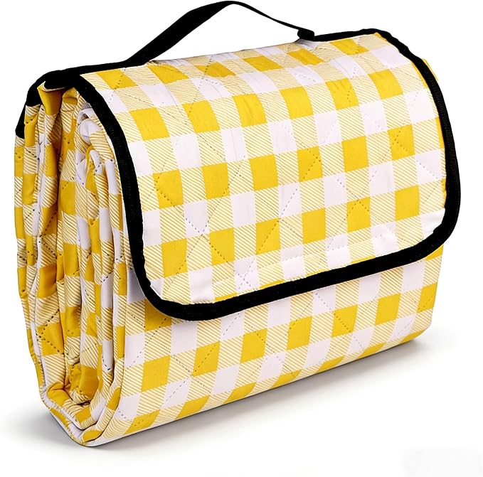Wapodeai Outdoor Picnic Blankets, 60''x 80'' Waterproof and Foldable - Durable, Spacious, and Portable Camping Blanket for...