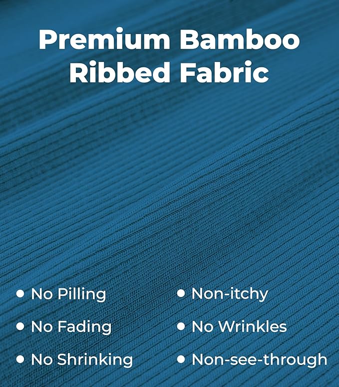 NACHILA Pajamas for Women-Viscose from Bamboo, Ribbed Racerback Tank Top Sexy Split Shorts Pajama Sets Cooling Sleep Cami Pjs
