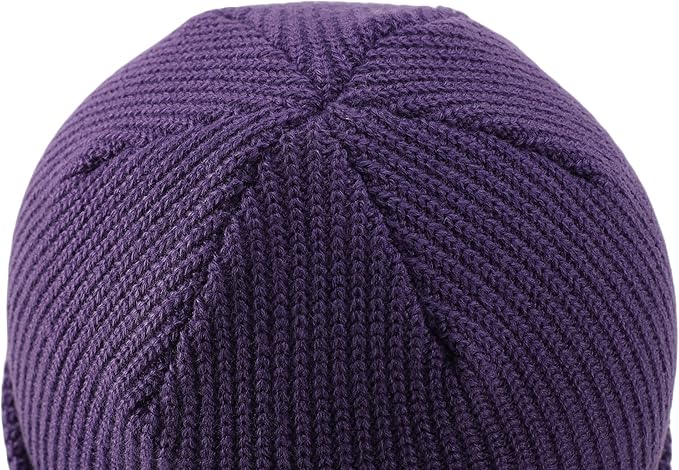Connectyle Classic Double Layer Knit Beanie Hat Warm Thick Acrylic Winter Hats Daily Cuffed Beanies Watch Hat for Men Women