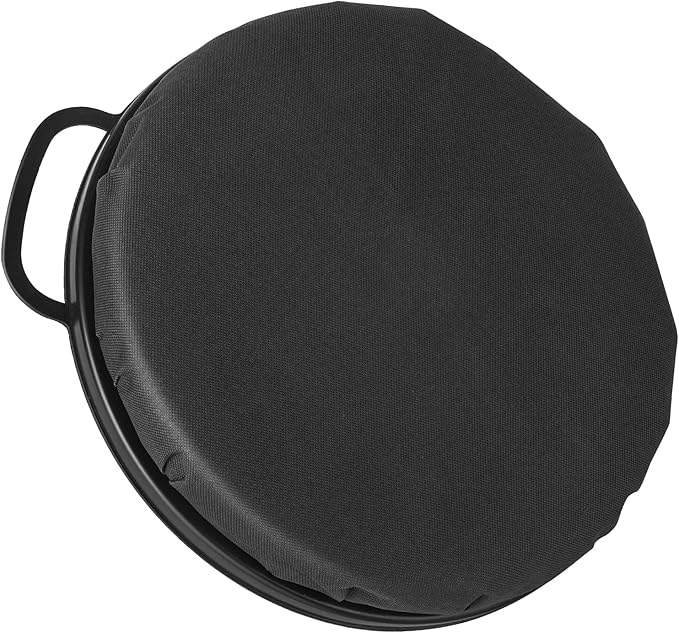 Foxtune 5 Gallon Bucket Seat Lid, 360 Degree Swivel Foam Bucket Spin Seat Cushion with Padded Top for Fishing, Hunting, Baseball Gardening and Camping, Silent, Comfortable, Water-Resistant