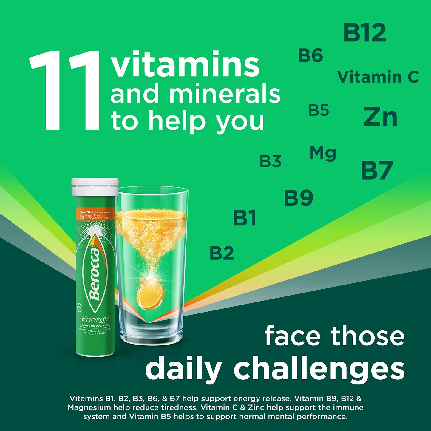 Berocca Blackcurrant Flavour 45 Effervescent Tablets