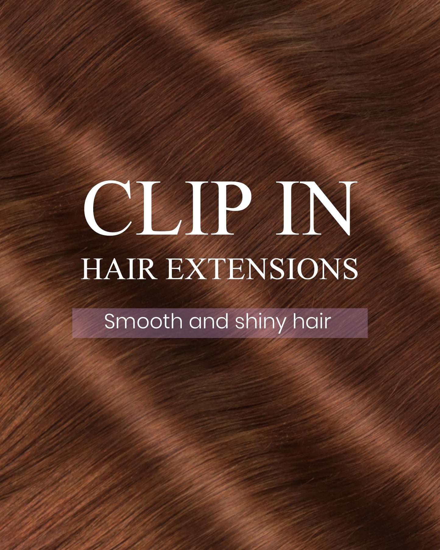 LaaVoo Human Hair Clip in Extensions Auburn 24 Inch Clip in Hair Extensions Real Human Hair Aubrun Brown Hair Extensions Clip in
