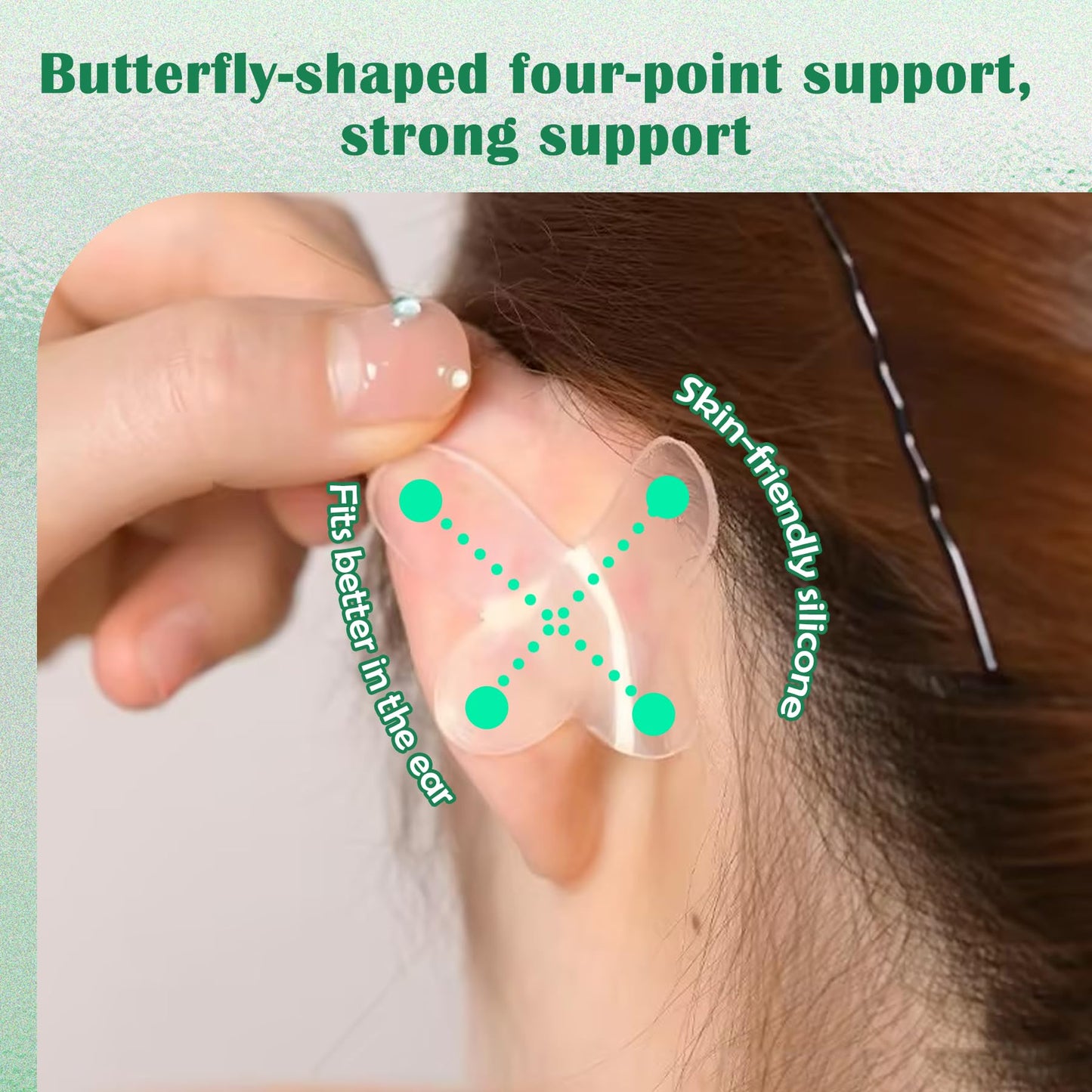 EKIND Elf Ear Stickers, Standing Ear Stickers, Silicone Cosmetic Ear Stickers, Ear Stickers for Styling Ears for Photoshoots, fo