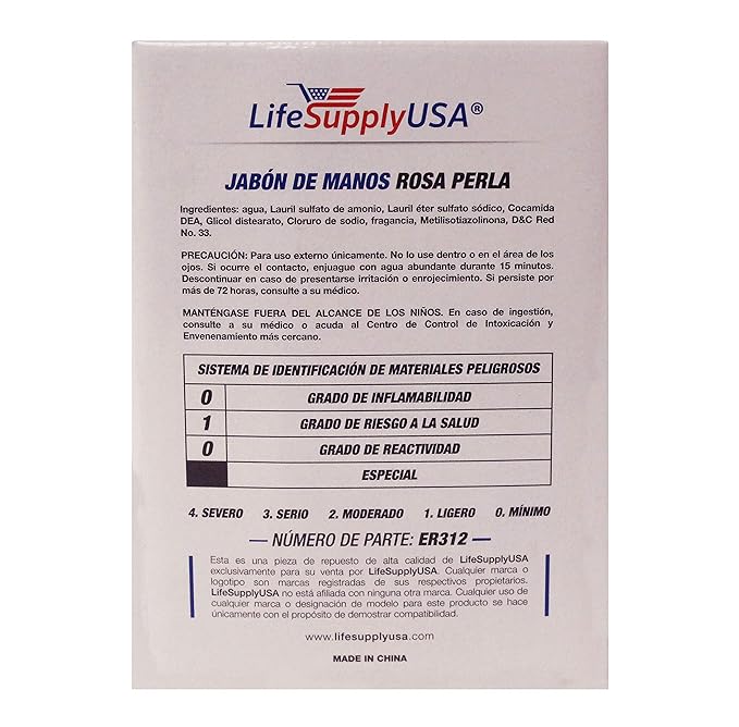 LifeSupplyUSA Pink Pearlized Liquid Lotion Hand Soap Refill – 800ml Pouch Bag for Dispenser (Single Pack)
