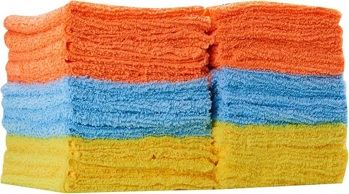 LIVOS 30 Pack Microfiber Cleaning Cloth, 14"x18" Microfiber Towels for Cars, Lint Free Cleaning Rags for House, Kitchen, Window