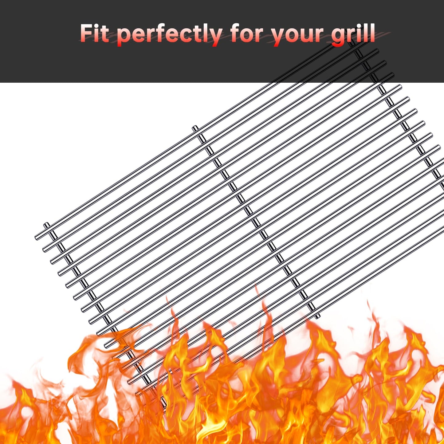Cozilar Grill Burners Gas Parts for Weber Genesis 2 E-410, S-410, Genesis II Grill 400 Series LX E-440, S-440, Stainless Grill Grates 66089, 66097, 66041, 66033, 66796, Porcelain Steel Flavorizer Bars