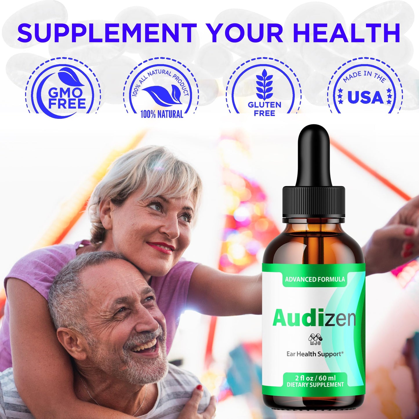 Audizen Drops, Official Audizen Hearing Support with All Natural Ingredients, Advanced Formula Ear Health Supplement with Maximum Strength Vitamins Supporting Clarity & Overall Wellness (30 Servings)