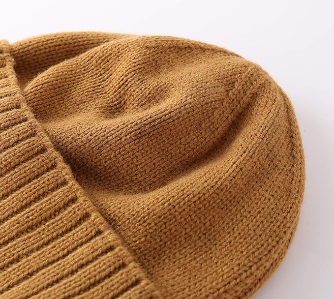 Home Prefer Mens Winter Hat Knit Earflap Hat Stocking Caps with Ears Beanie Hat