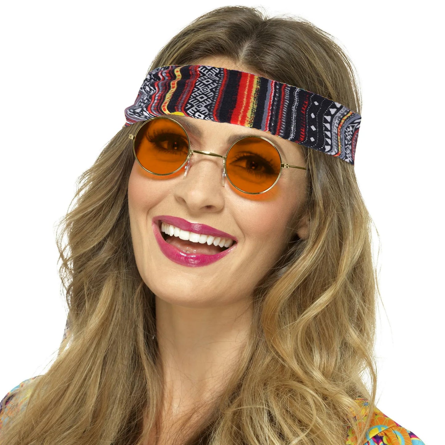 FEYIR 60s 70s Outfit for Women Hippy Accessories Fringe Hippie Vest Clothes for Halloween Disco Party Hippie Costume Set Brown