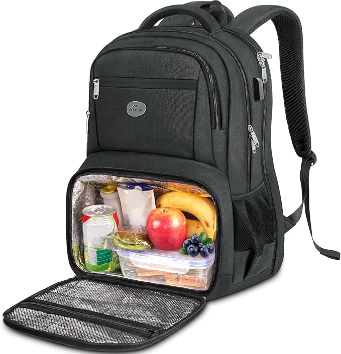 MATEIN 17 Inch Laptop Backpack, TSA Large Travel Backpack with Lunch Box, Anti-Theft Work Business Carry On with USB Port,...