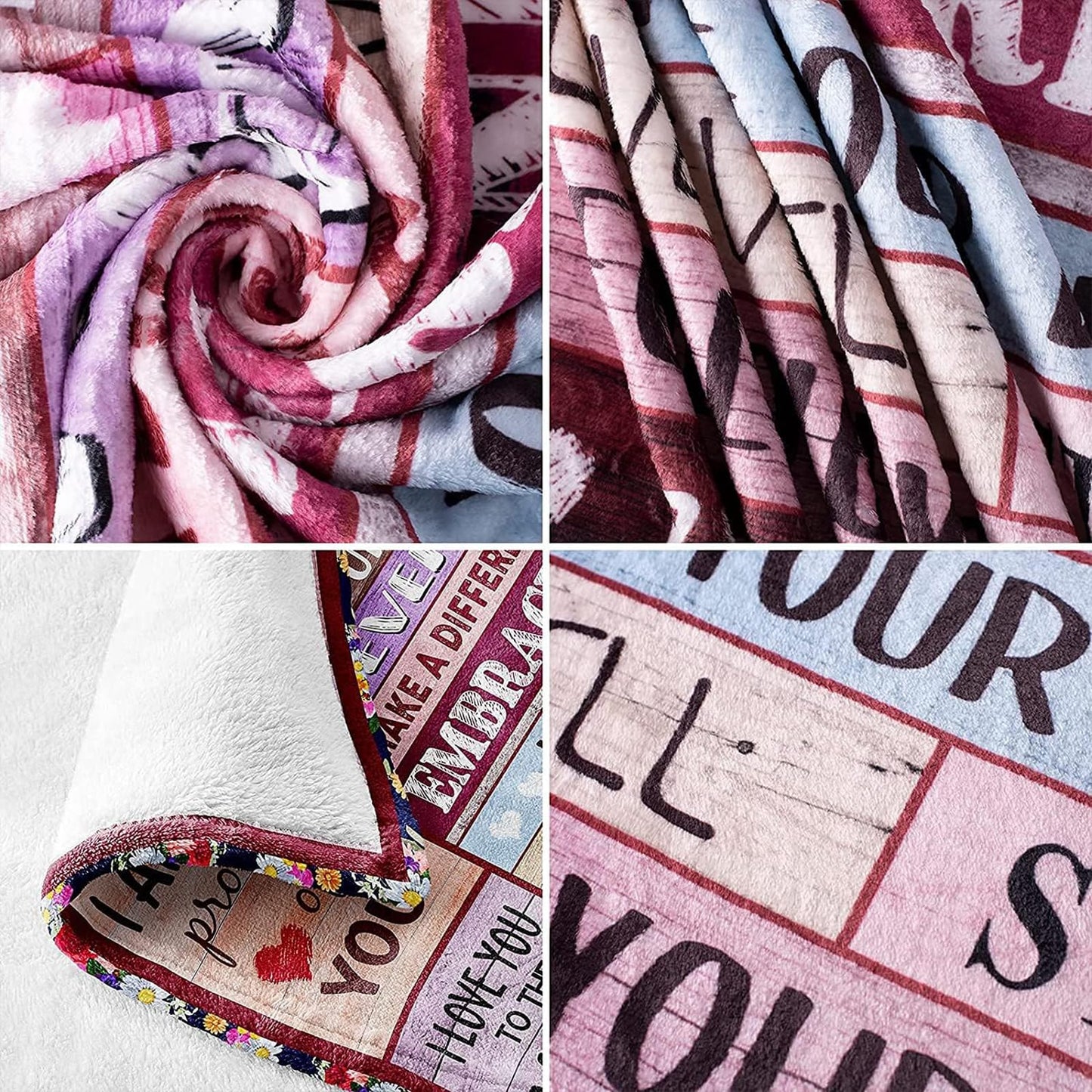 JTUOW Blanket for Wife - Romantic Anniversary Birthday Present from Husband - I Love You Warm Gift for Christmas, Valentine's, Mother's Day